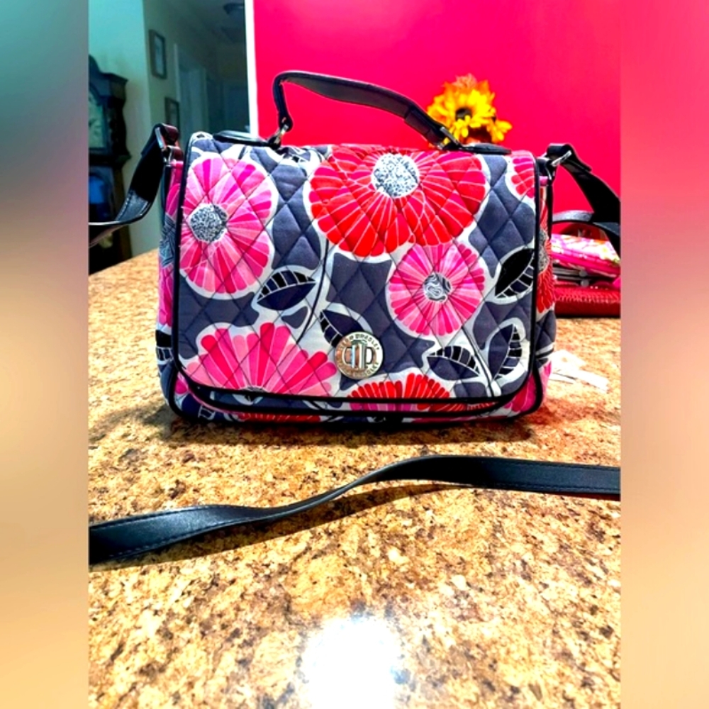 Vera Bradley cherry blossoms cross body
